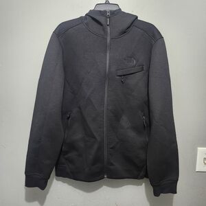 The North Face Mens Thermal 3D Hooded Black Zip-Up Jacket NF0A2TDC